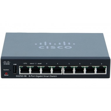 Коммутатор Cisco SF350-08-K9-EU